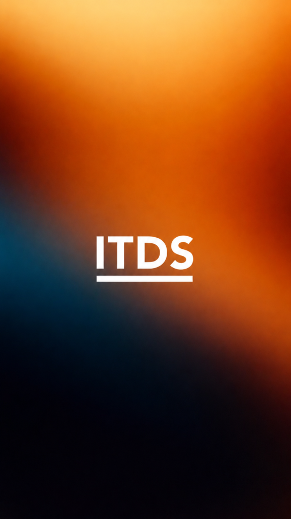itds logo on a gradient background