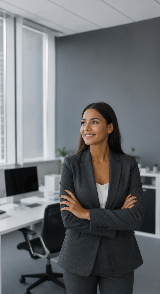 Technology consultant working at the office