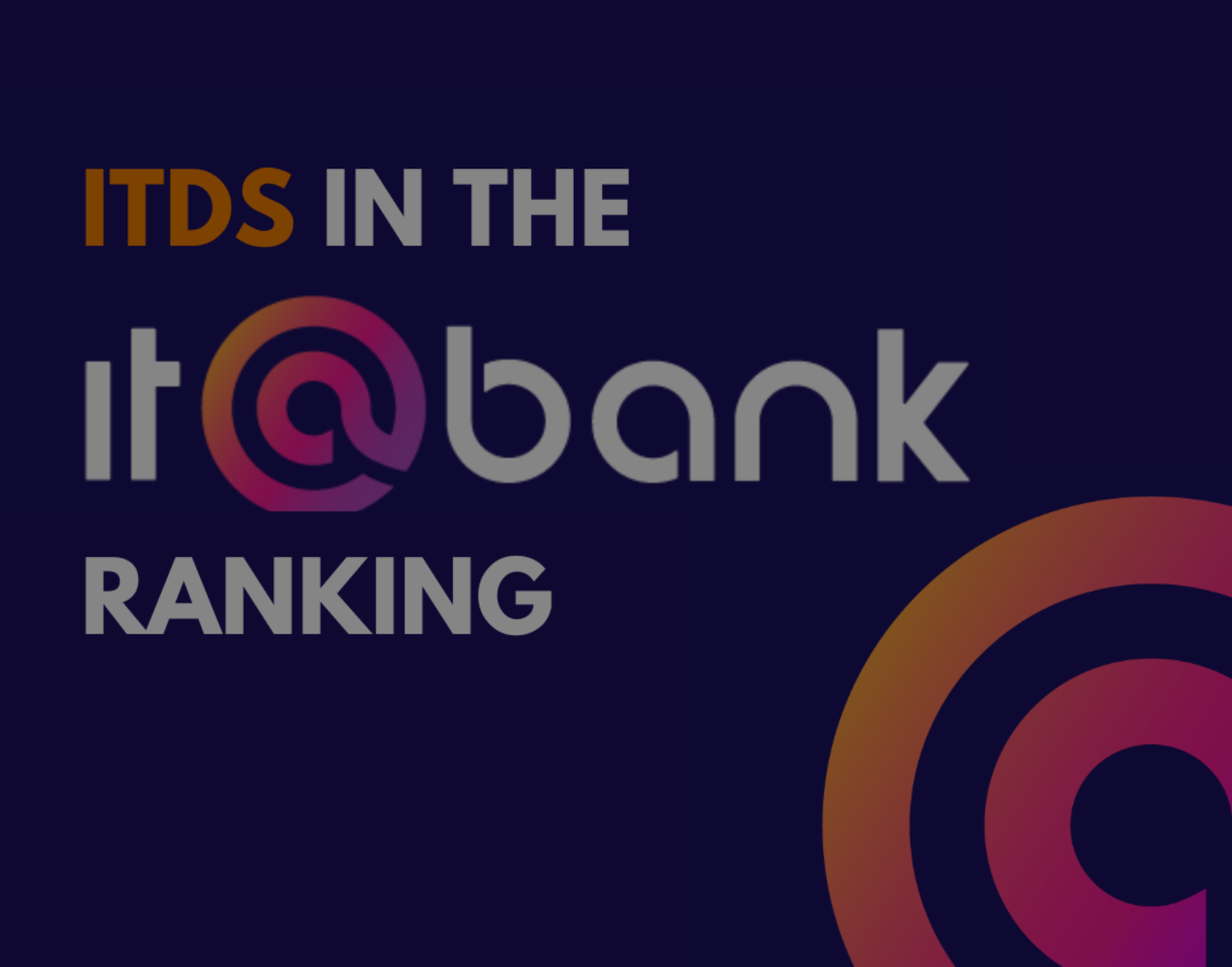 ITDS recognized in IT@BANK Ranking