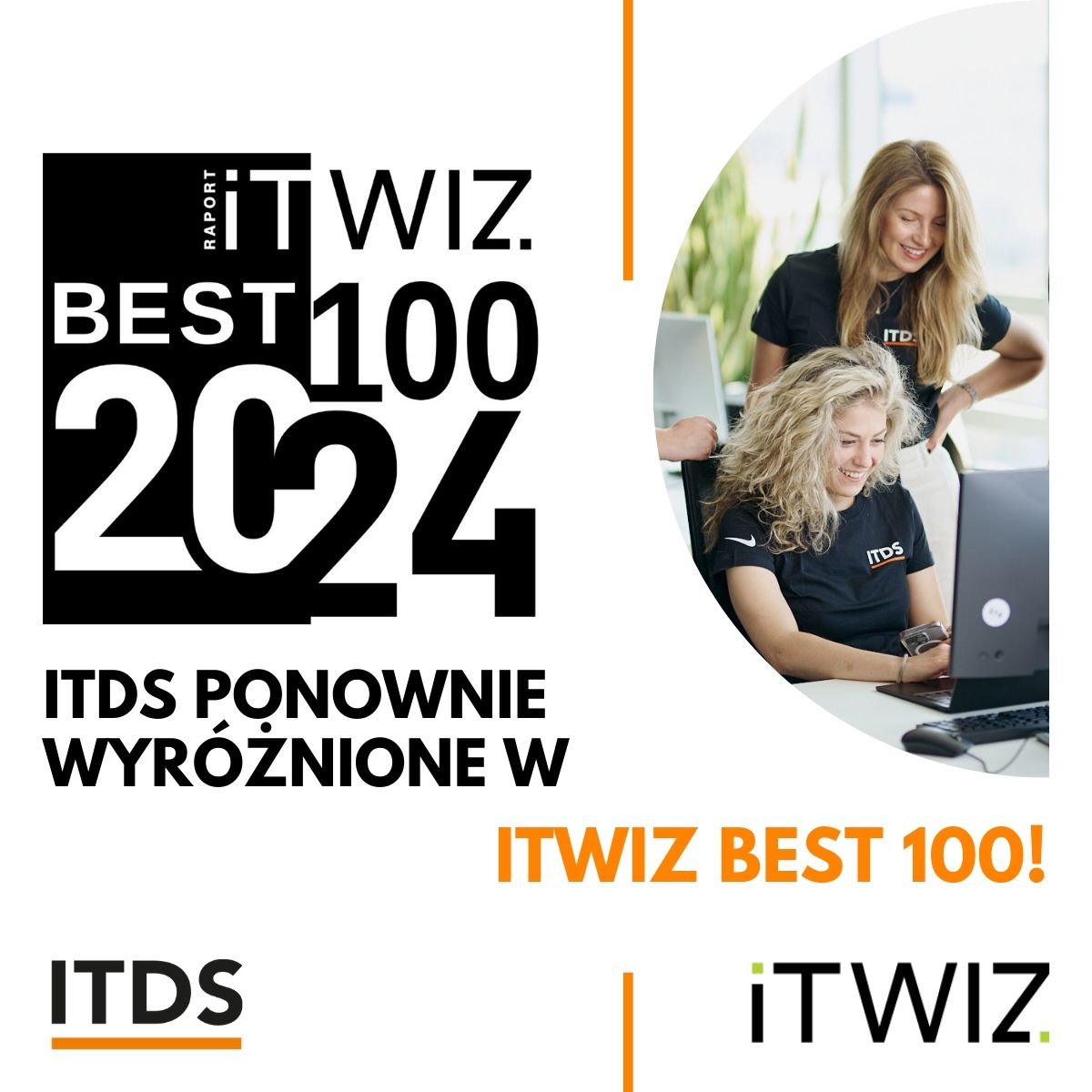 ITDS ponownie znalazło się w raporcie ITwiz Best 100!